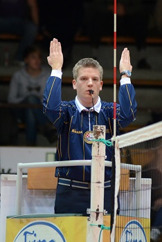 volleyball second referee hand signals
